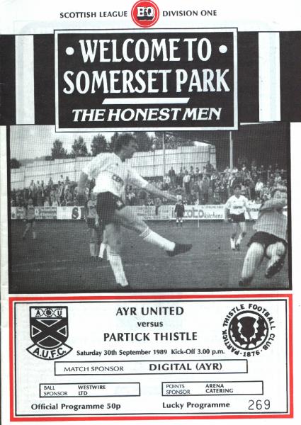 Ayr United Match Programmes